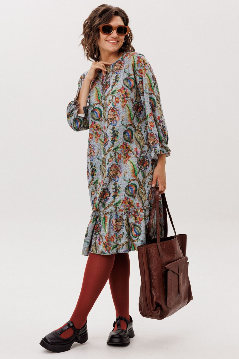 Платья Anelli 1775 экзотический_серый