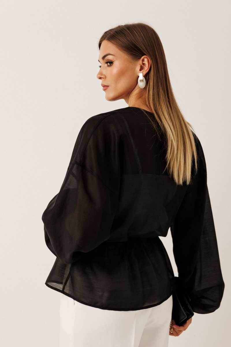 Блузы KOKOdea 20001 чёрный и молочный