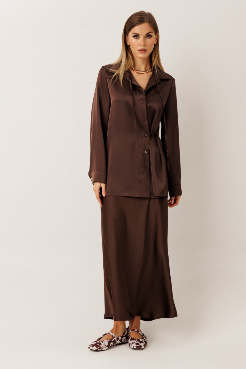 Блузы KOKOdea 20004 шоколад