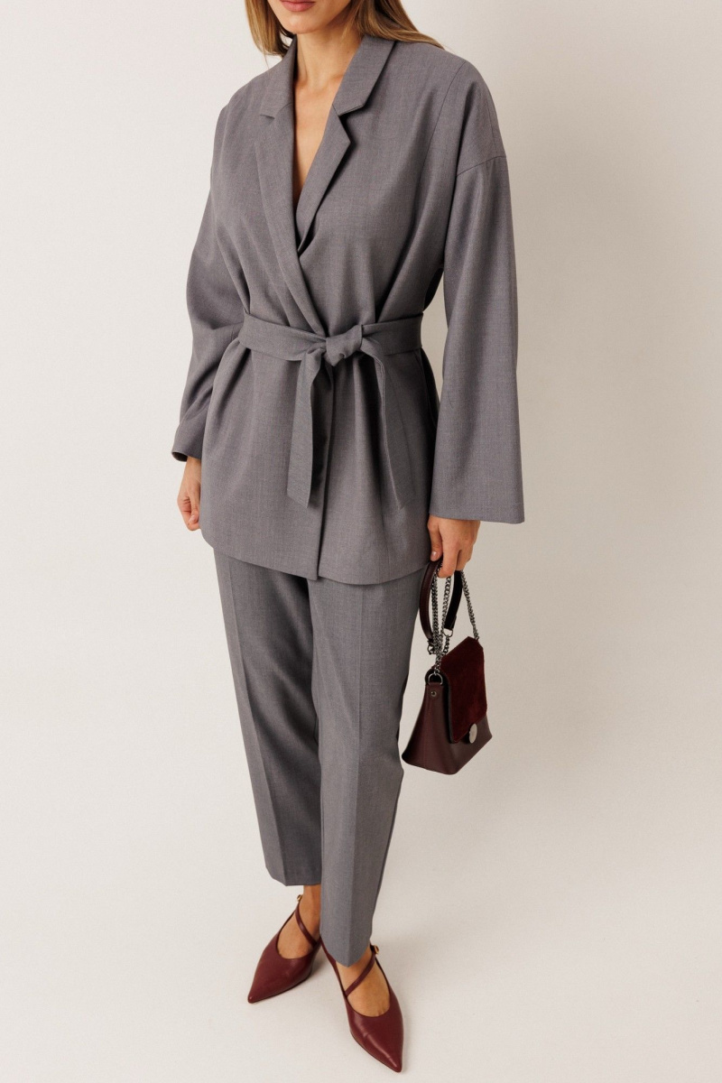 Брючный костюм KOKOdea 30004 серый