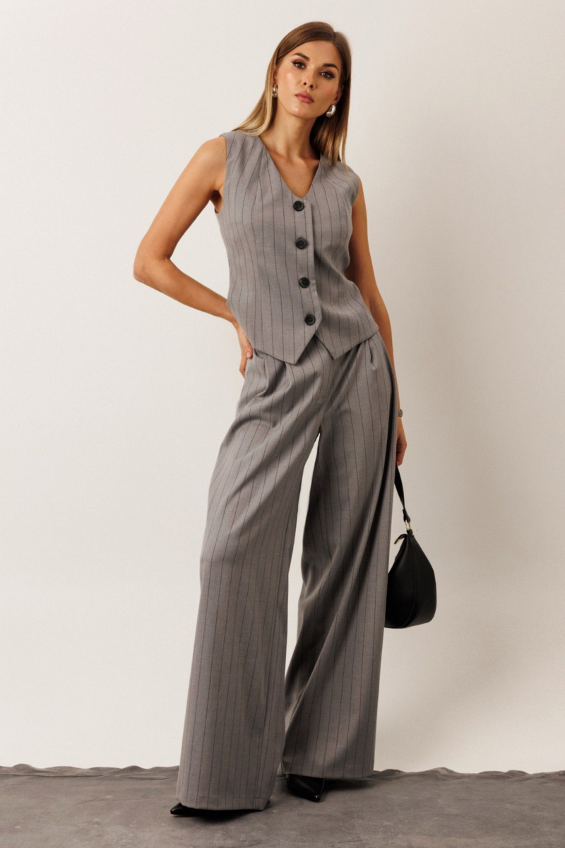 Брючный костюм KOKOdea 30005 серый