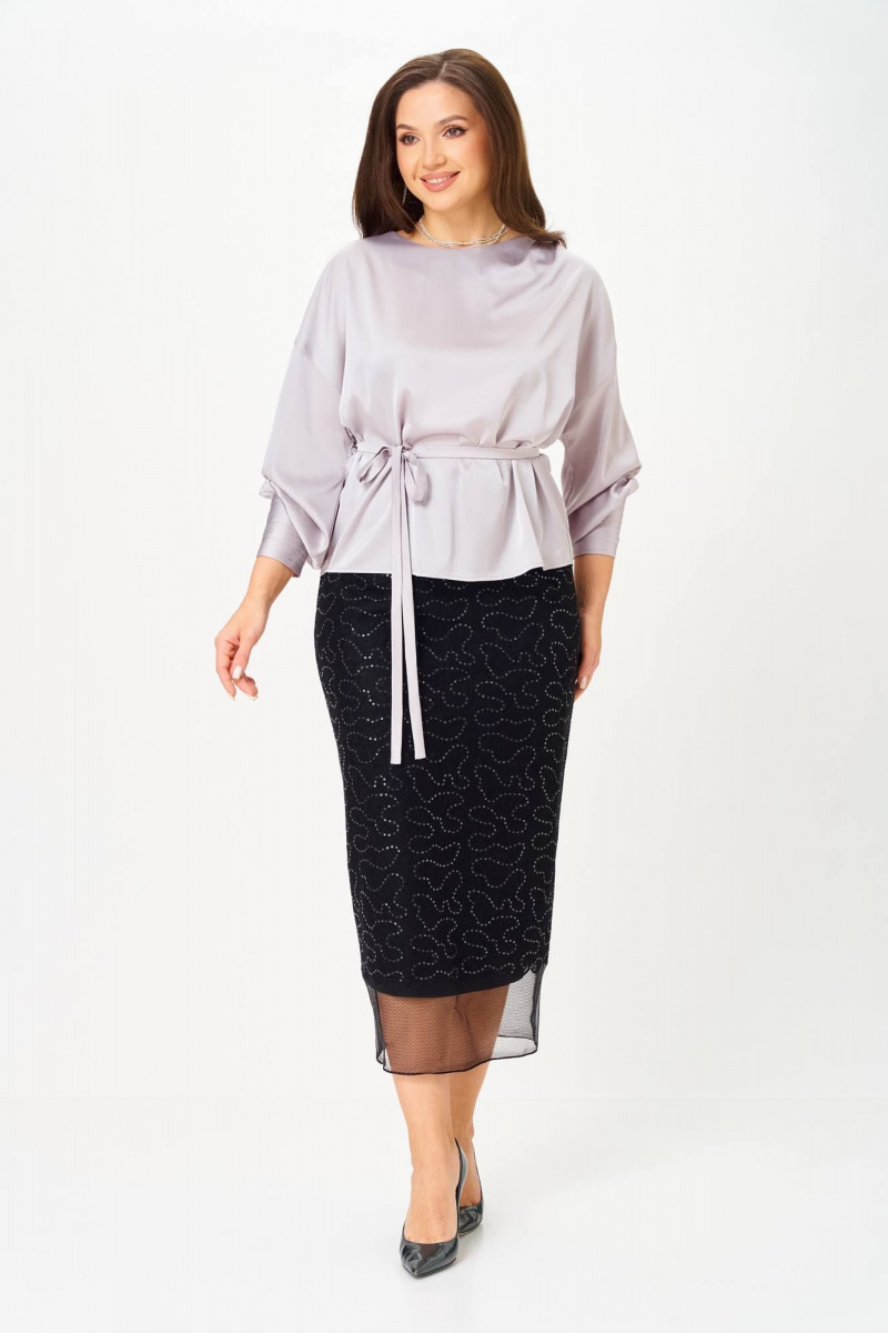 Юбочный комплект Karina deLux M-1416 черный+серый