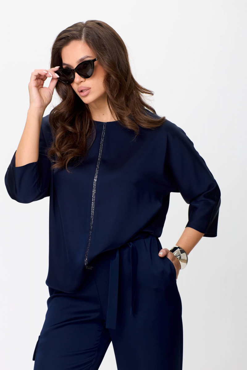 Брючный комплект Karina deLux M-1295/1 темно-синий