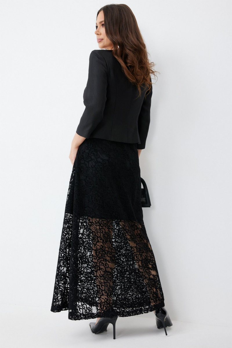Юбочный костюм Магия моды 2653 черный