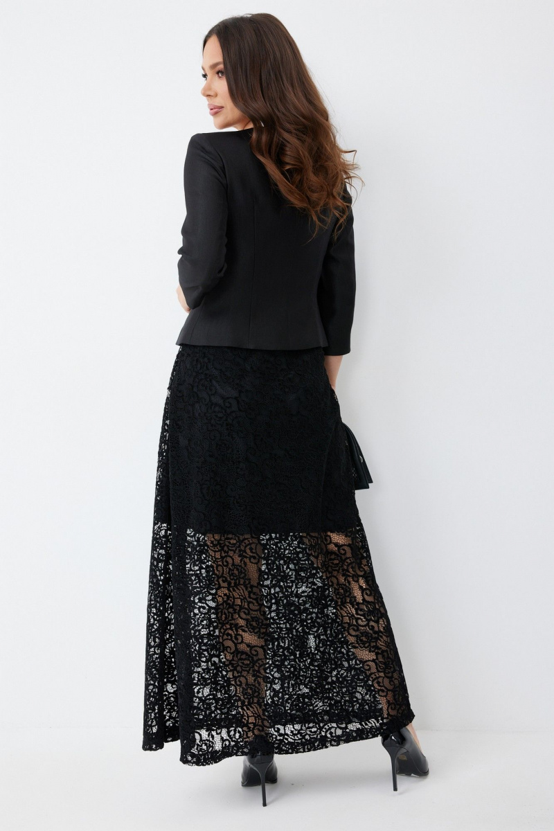 Юбочный костюм Магия моды 2653 черный