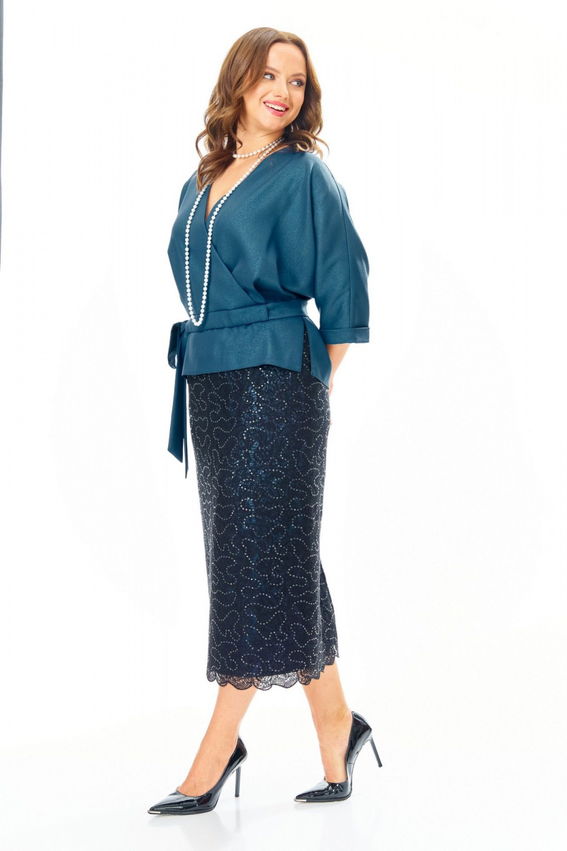 Юбочный комплект T&N 7706 синий-морской-черный