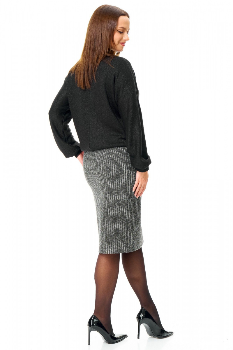 Юбочный комплект T&N 7713 черный_полоска