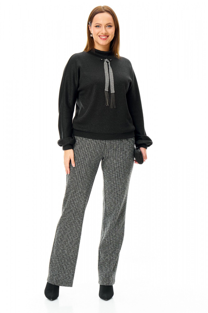 Брючный комплект T&N 7714 черный_полоска