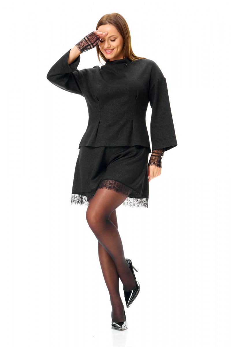 Женский комплект с шортами T&N 7715 черный