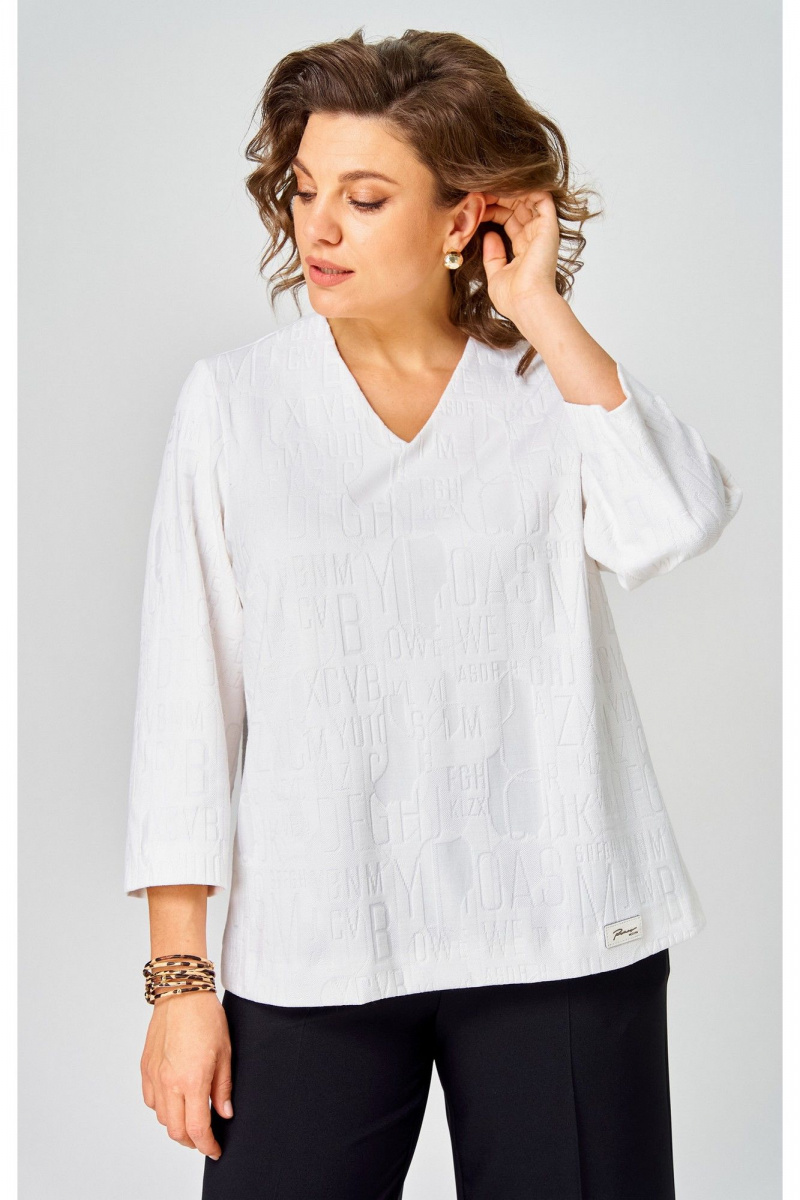 Блузы БелЭльСтиль 880-3_30_22 белый принт