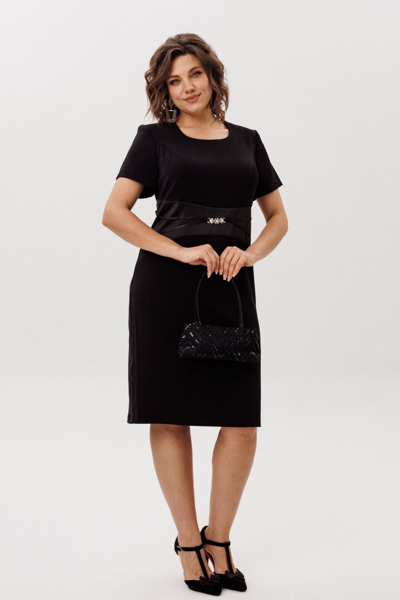 Платья Anelli 1761 черный_лебедь