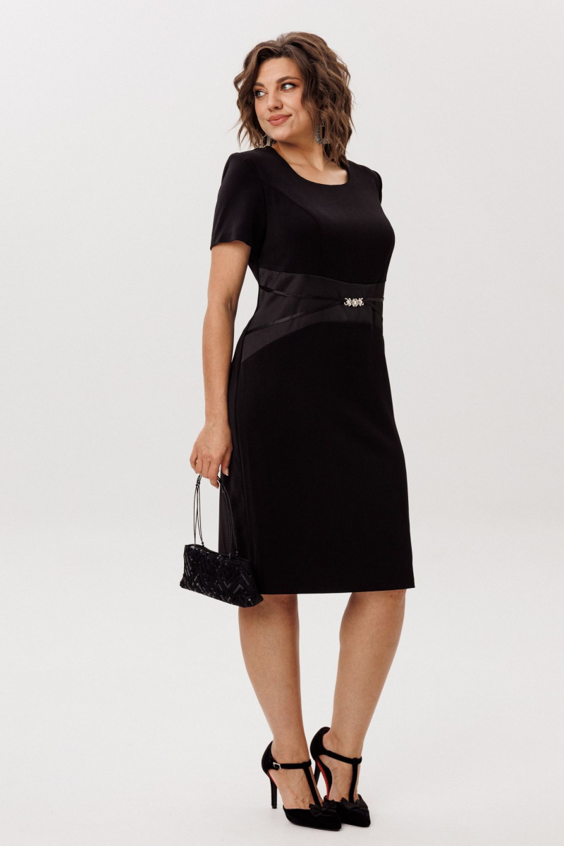 Платья Anelli 1761 черный_лебедь