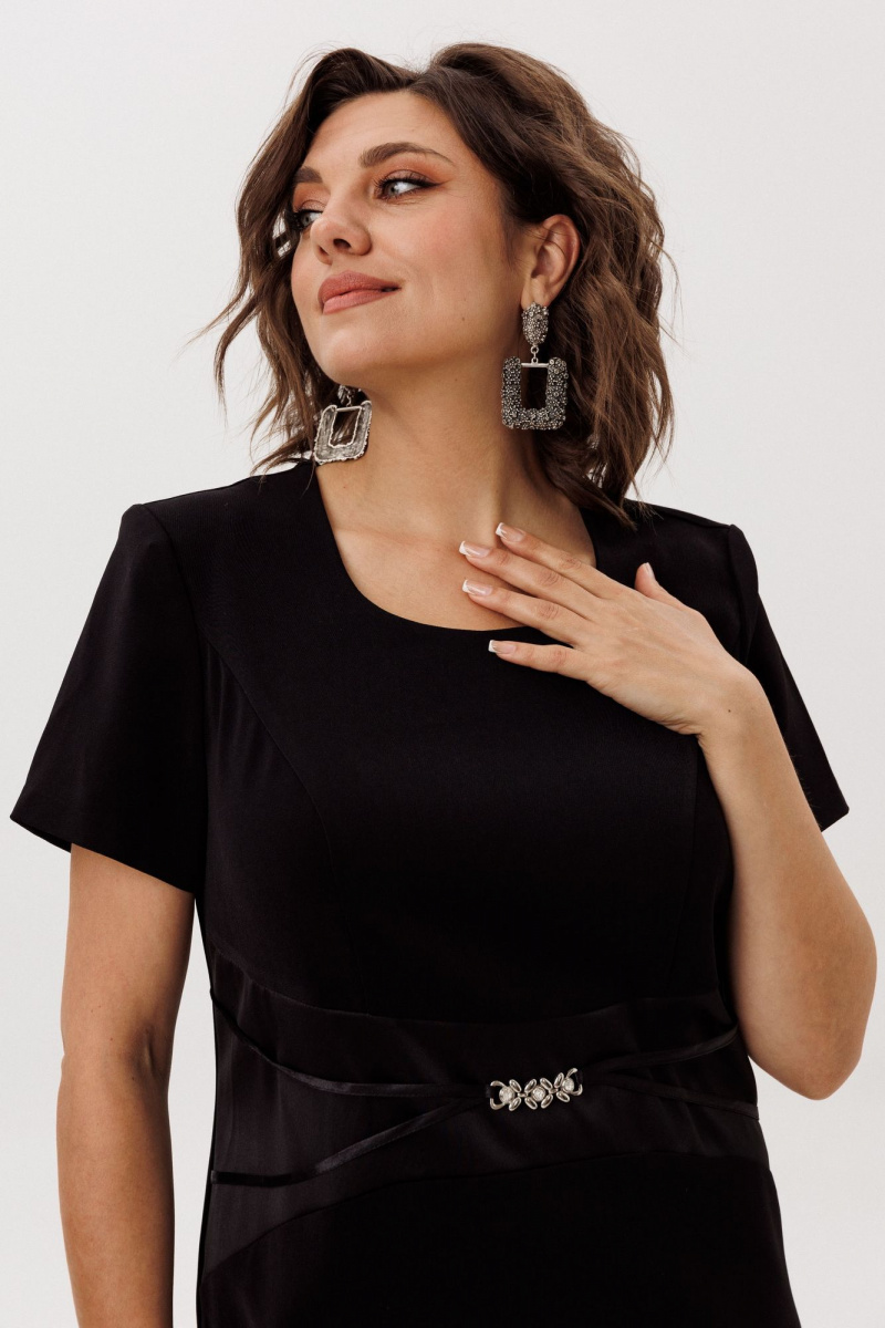 Платья Anelli 1761 черный_лебедь