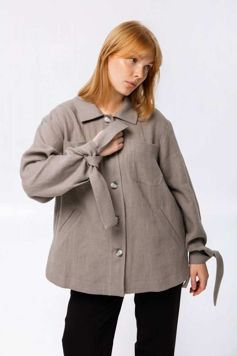 Женская куртка SHLOMO 9-2 серый