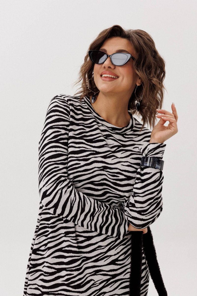 Платья Anelli 1755 черно-белое_кино