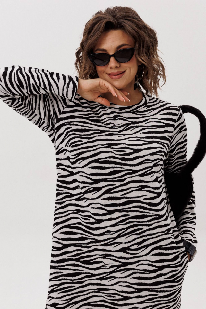 Платья Anelli 1755 черно-белое_кино