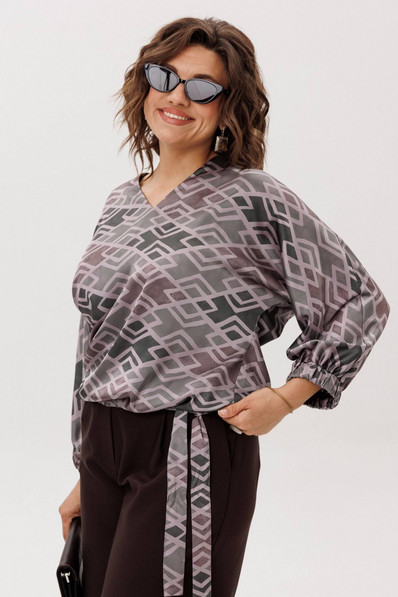 Блузы Anelli 1662 ромбовидные_холмы