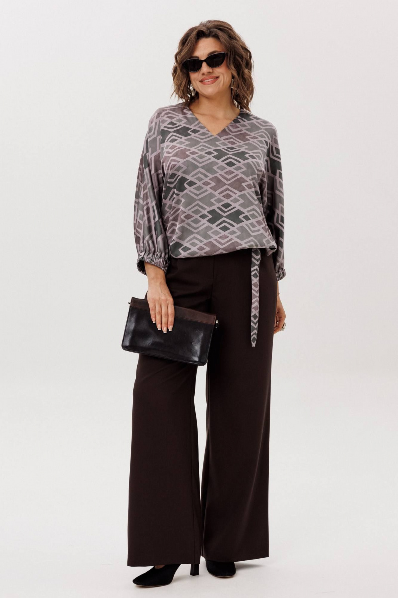 Блузы Anelli 1662 ромбовидные_холмы