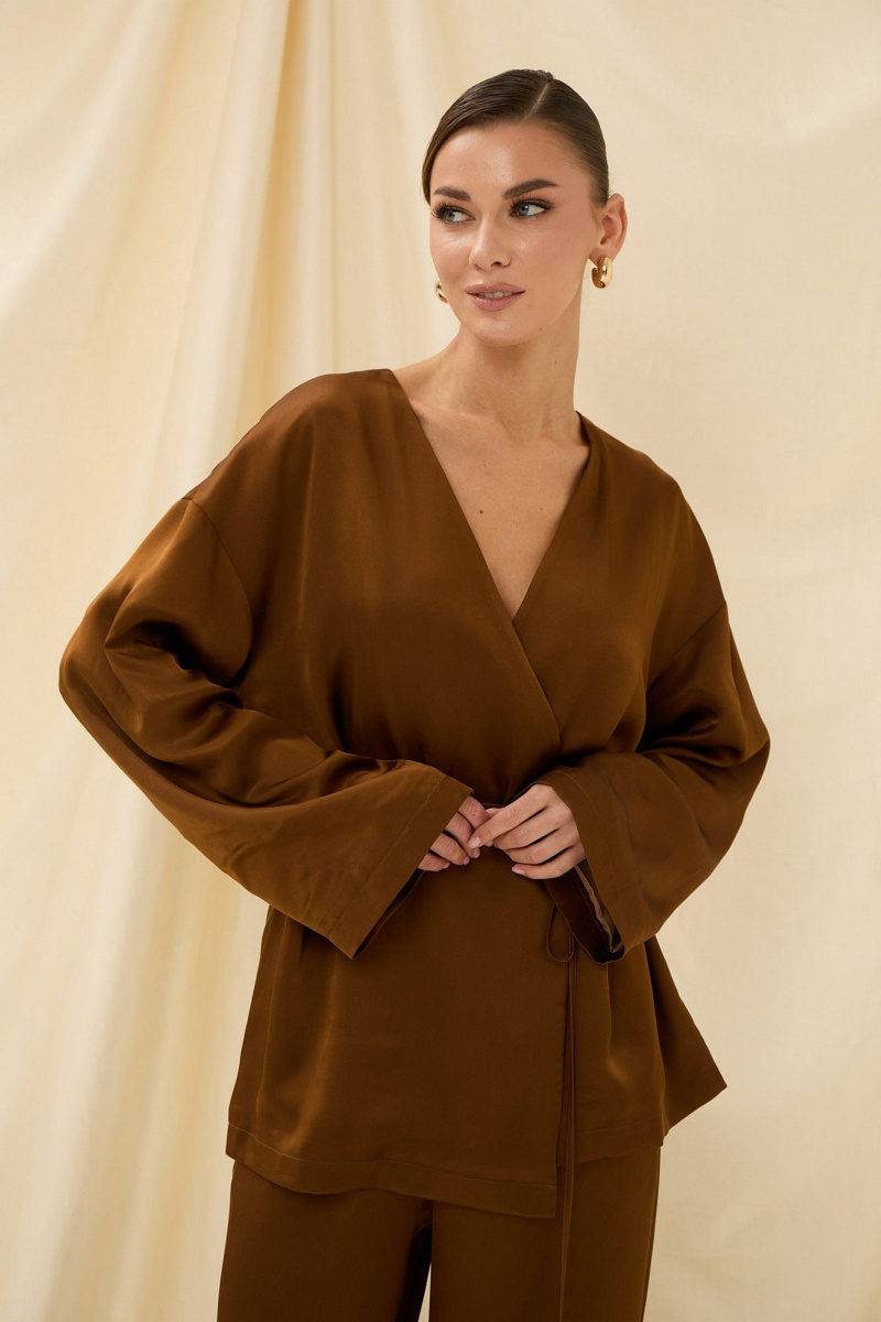 Брючный костюм Prestige 5623 охра