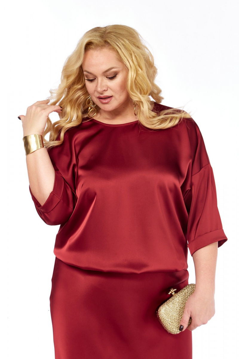 Юбочный костюм Элль-стиль 2449/1 бордо