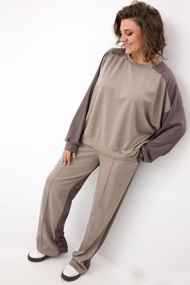 Брючный комплект BegiModa 3102 фиолетовый кварц