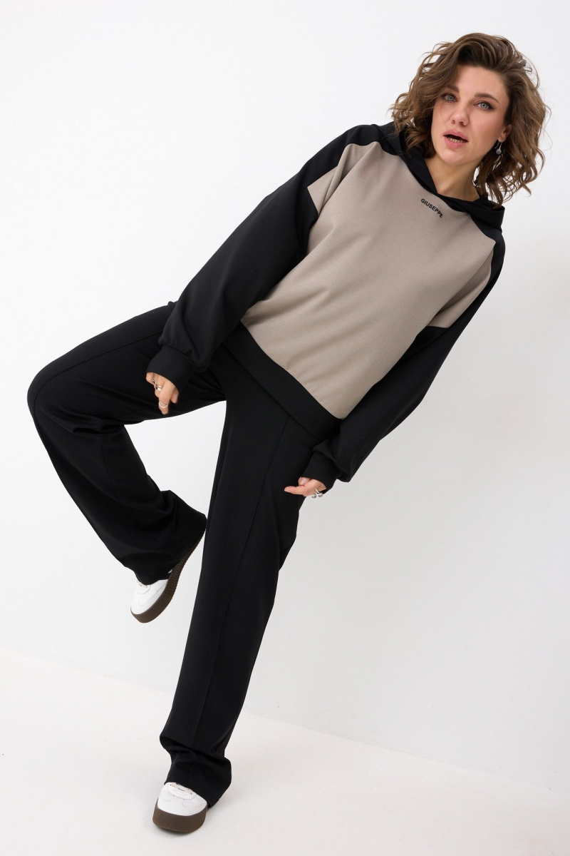 Брючный комплект BegiModa 3103 черный кварц