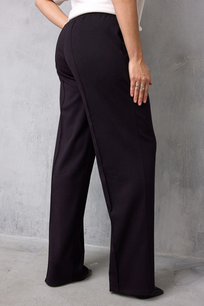 Брюки BegiModa 6079 черный_баклажан