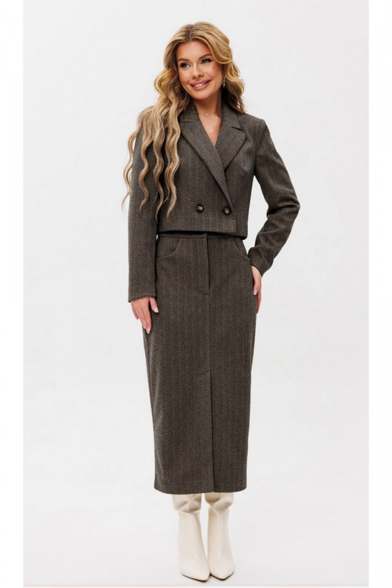 Юбочный комплект Amberа Style 2100 коричневый