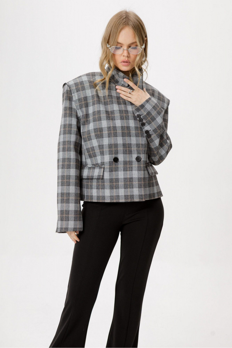 Брючный комплект PiRS 6459 серый+черный