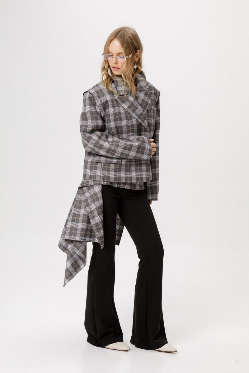 Брючный комплект PiRS 6459 серый+черный