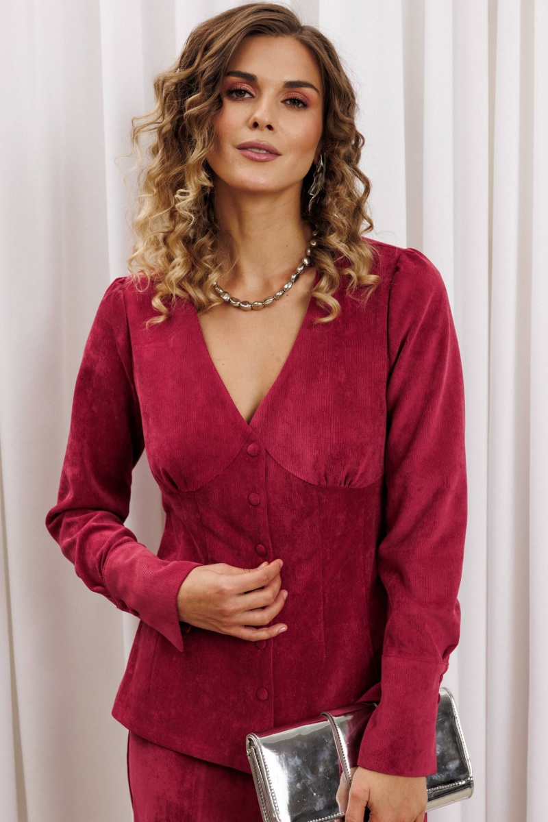 Блузы Gizart 15421 брусничный