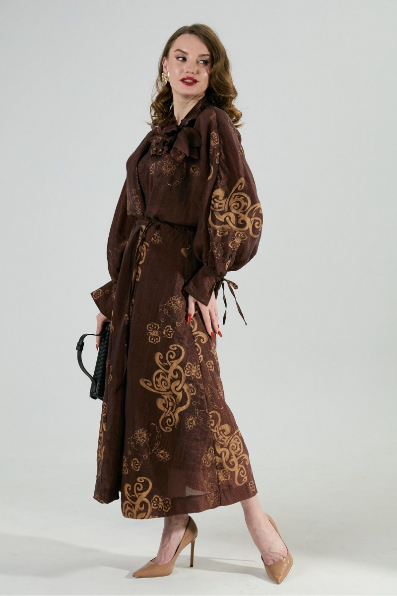 Платья NikVa 1008-1 шоколад