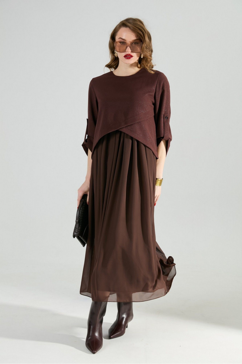 Платья NikVa 740-21 шоколад