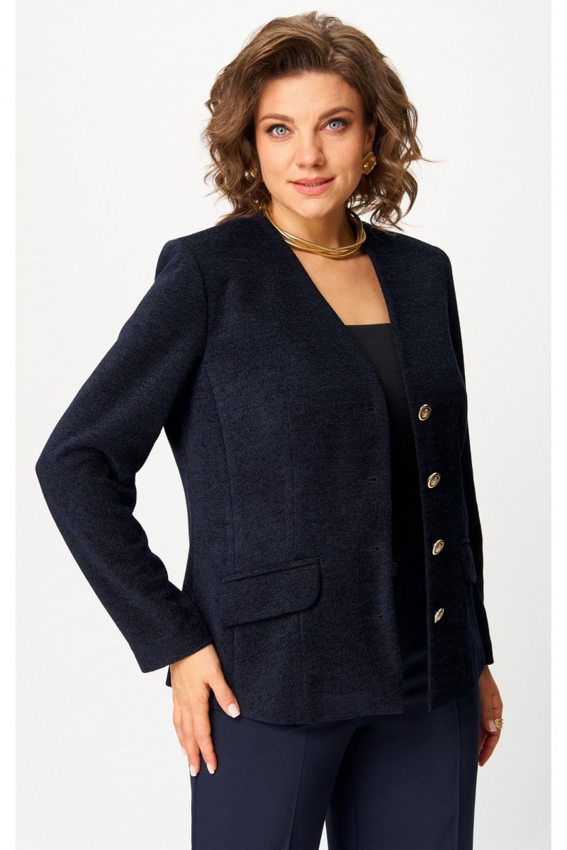 Брючный костюм БелЭльСтиль 849-2_85_22+601-2_88_22 синий