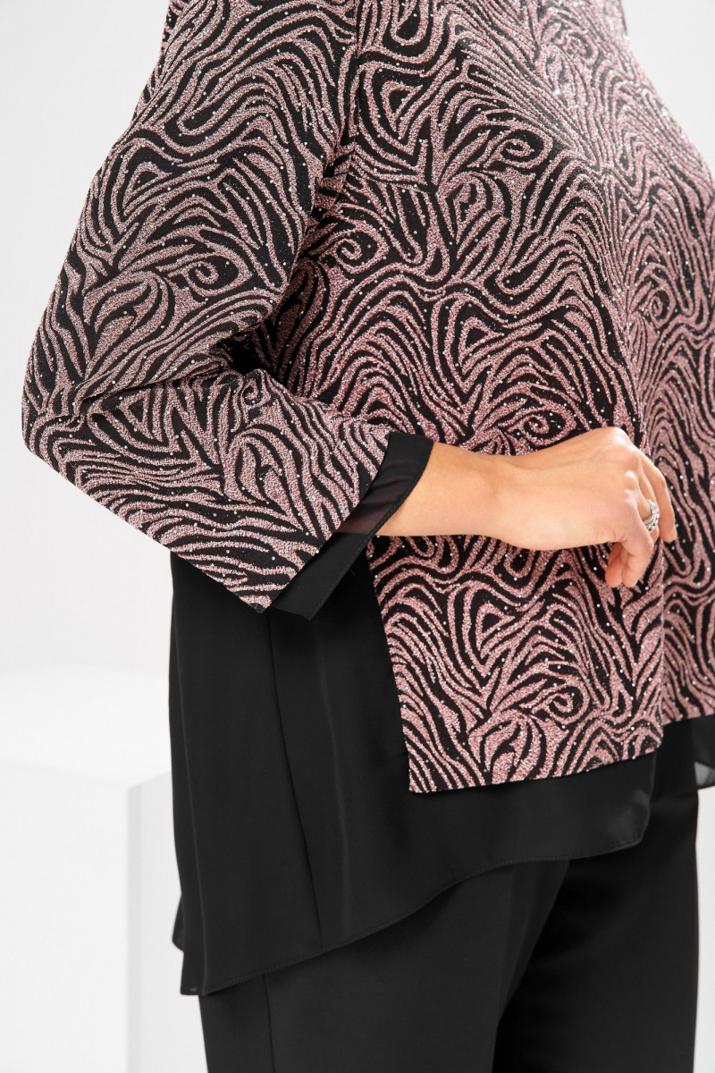 Брючный комплект Romanovich Style 2-2880 черный/клевер