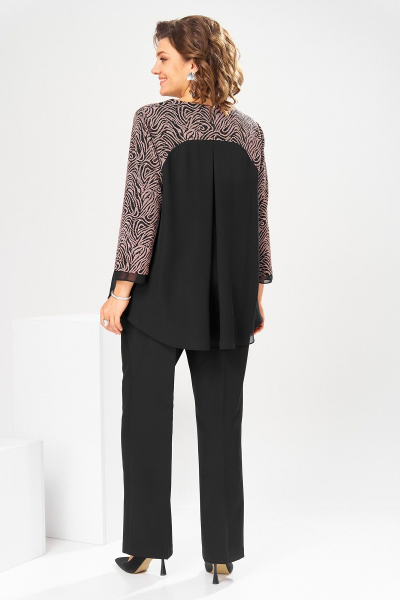 Брючный комплект Romanovich Style 2-2880 черный/клевер