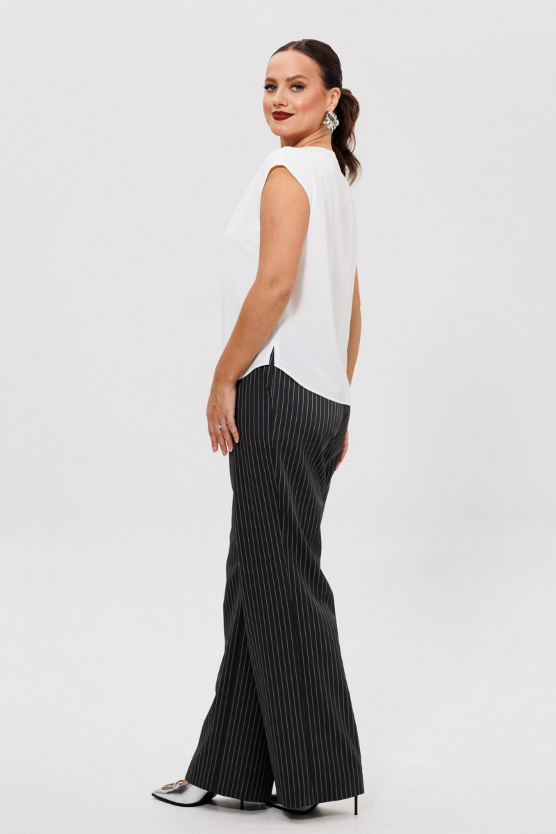 Брючный костюм Mubliz 306 графит_полоска