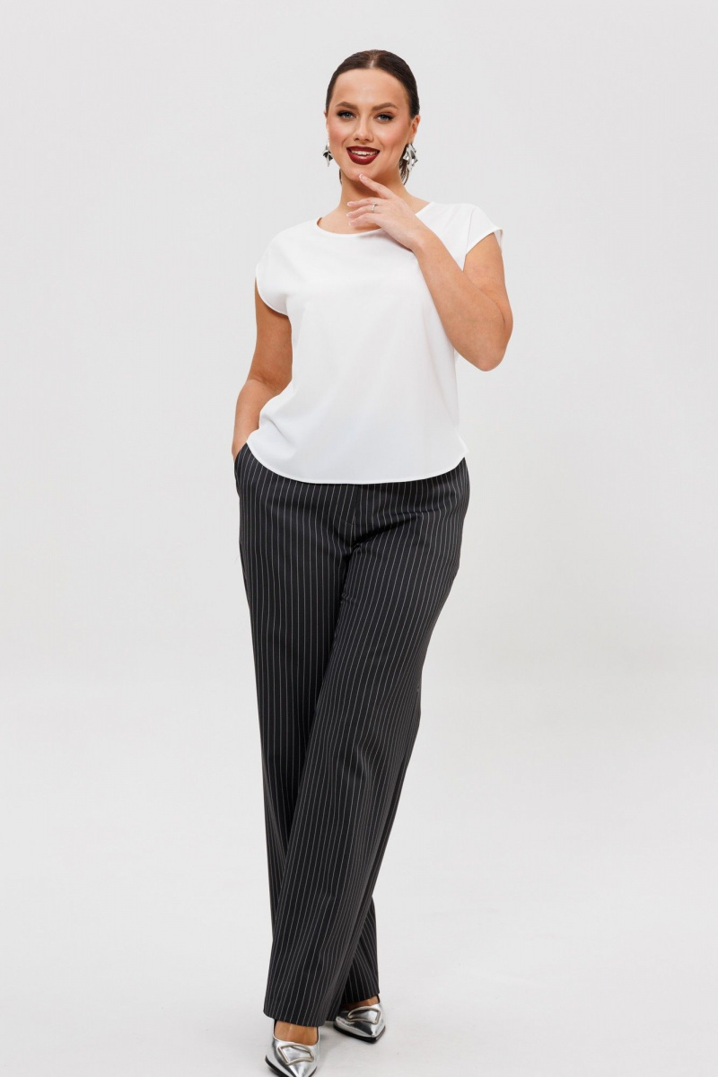 Брючный костюм Mubliz 306 графит_полоска