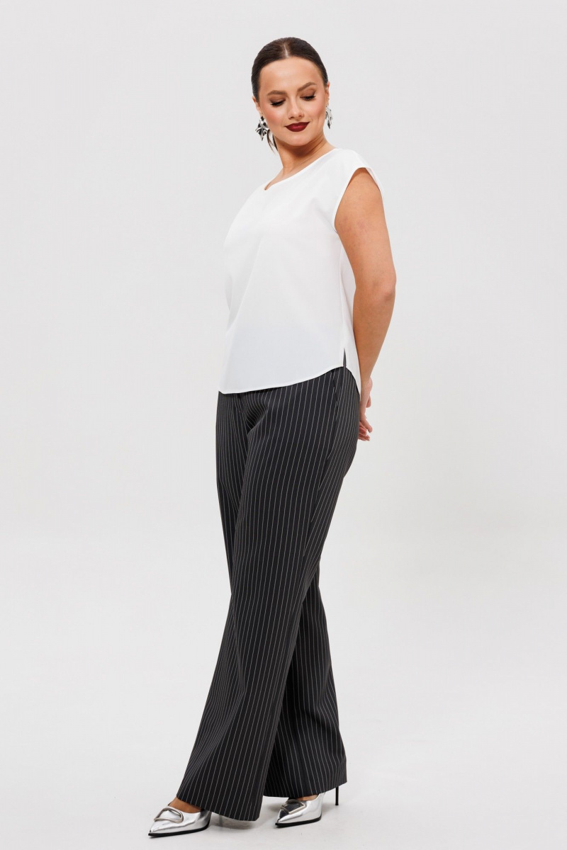 Брючный костюм Mubliz 306 графит_полоска