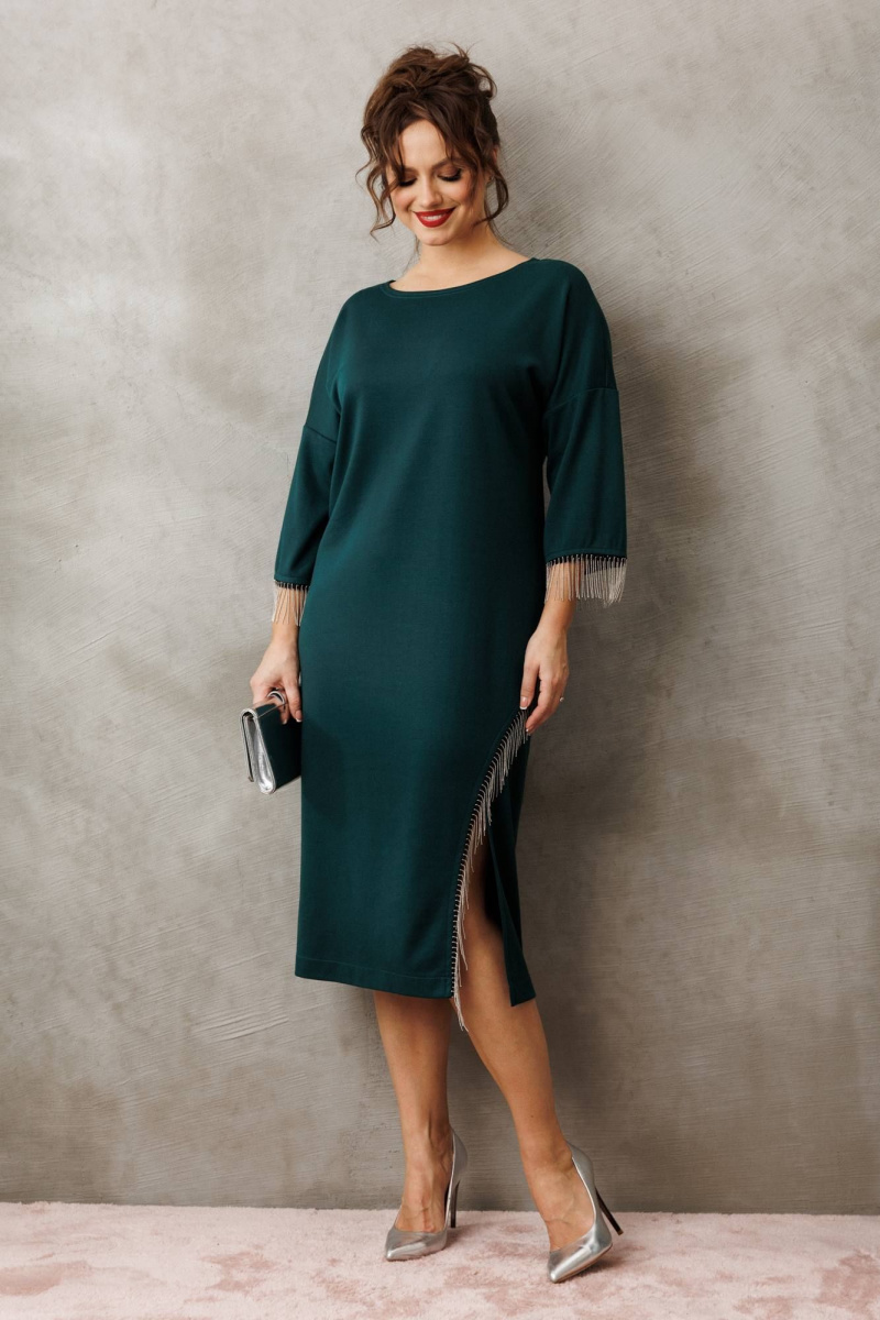 Платья Anastasia 1308 изумруд_