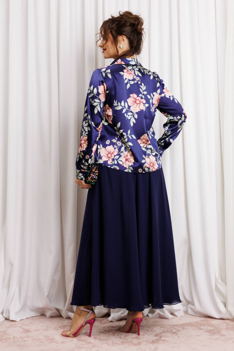 Юбочный комплект Anastasia 1313 темно-синий