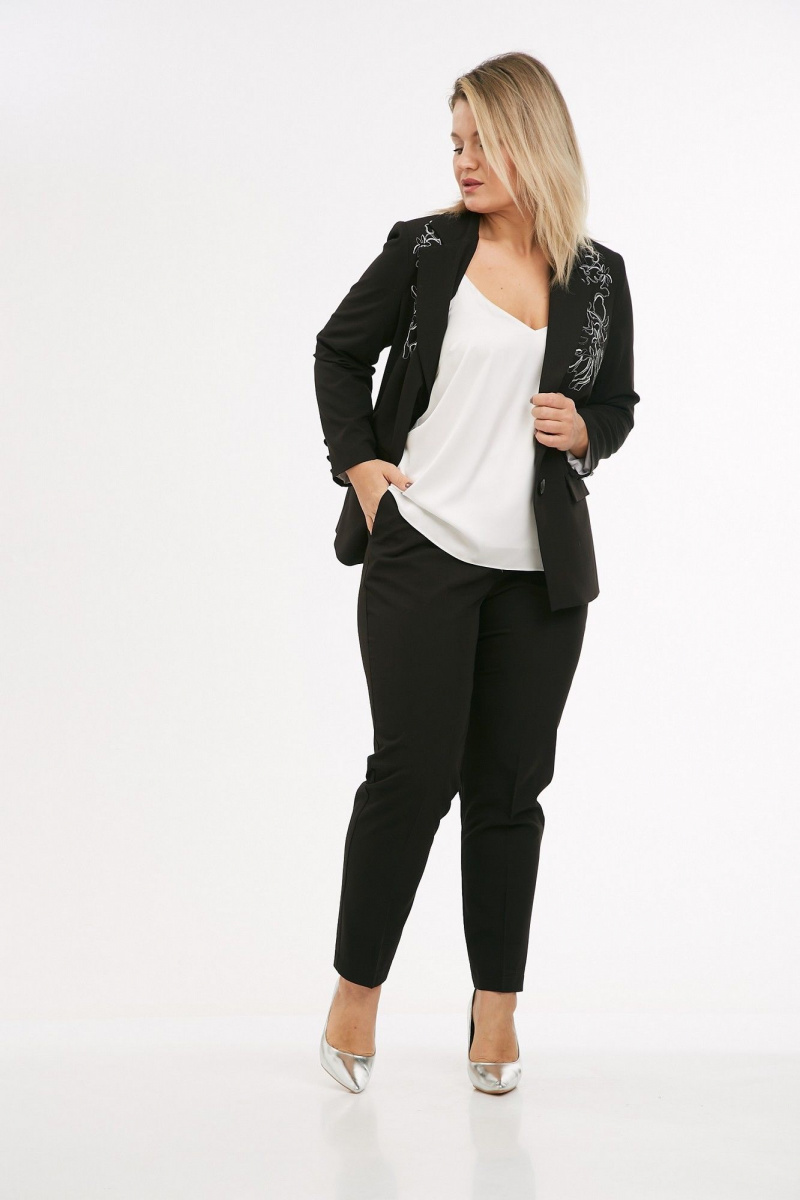 Брючный костюм Takka Plus 25-258/1 черный