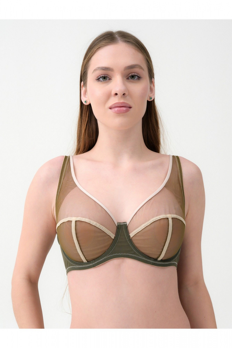 Бюстгальтеры и бюстье Frank&Co 11547 зеленый_бежевый