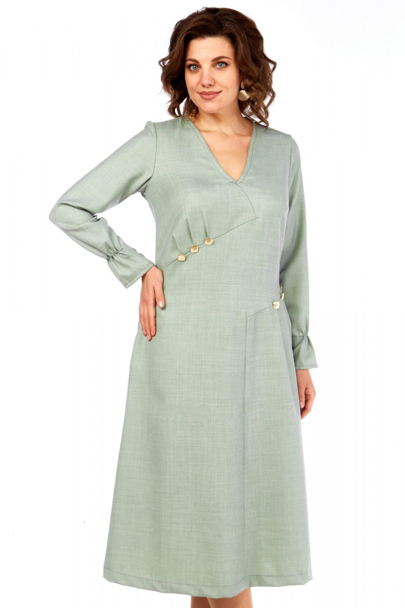 Платья Celentano lite 5072 шалфей