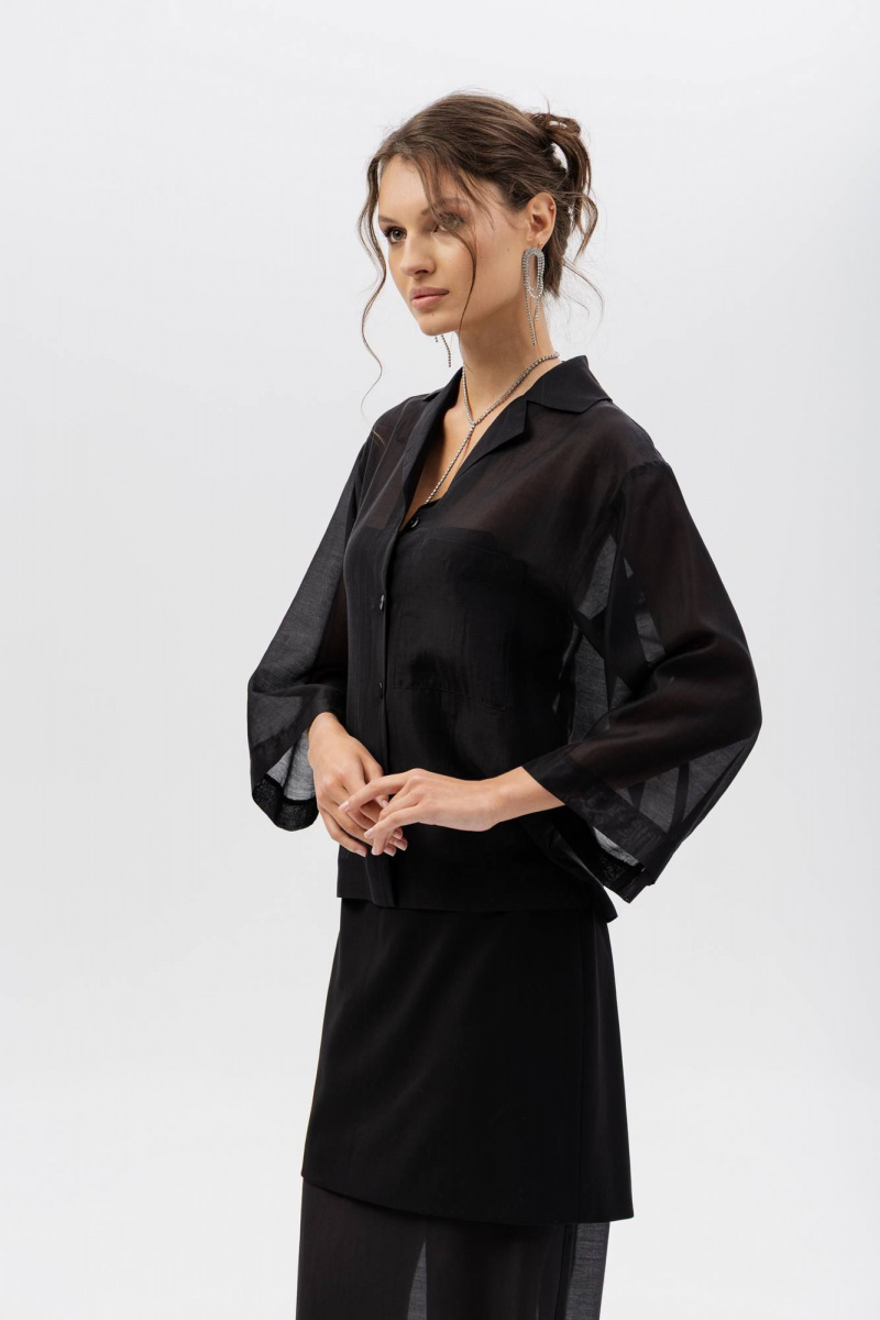 Блузы Romgil РТ0174-ХМ2 черный