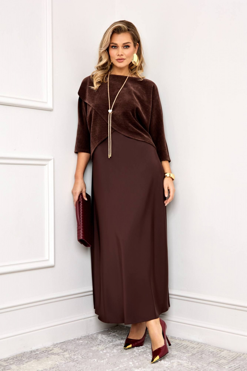 Плательный комплект AGATTI 5995-1 шоколад