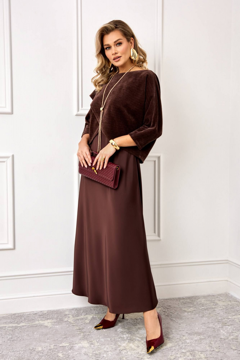 Плательный комплект AGATTI 5995-1 шоколад