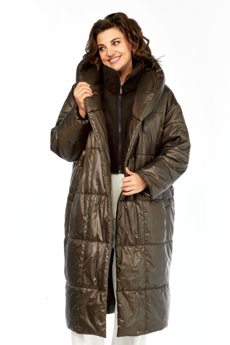 Женское пальто Диомант 2132 шоколад