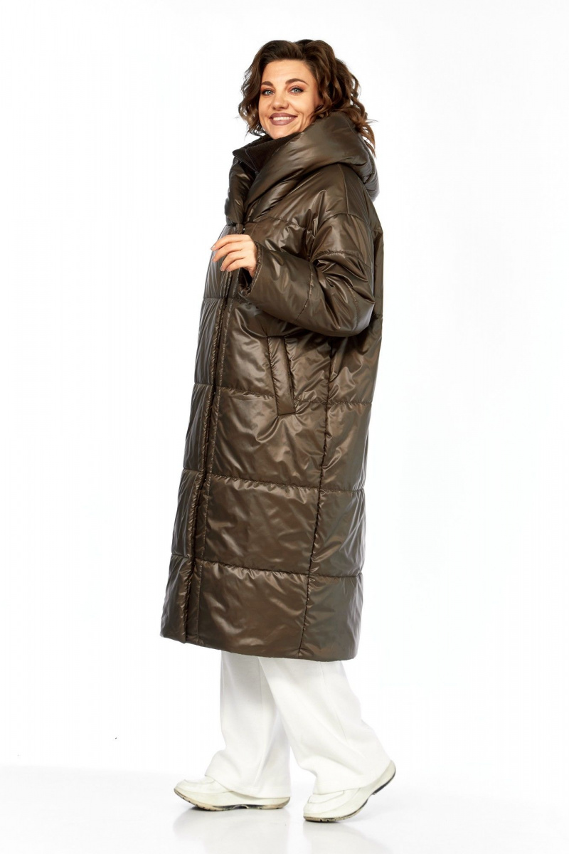 Женское пальто Диомант 2132 шоколад