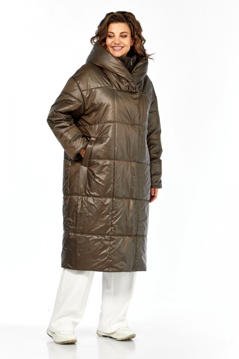 Женское пальто Диомант 2132 шоколад